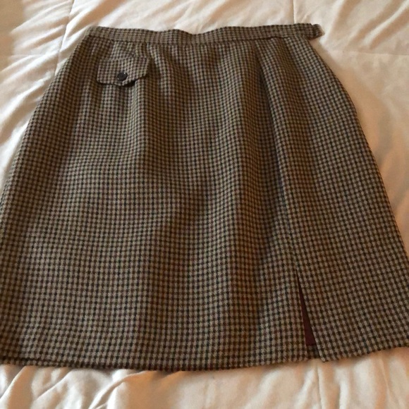 Checkered pattern skirt - petite - Picture 1 of 5
